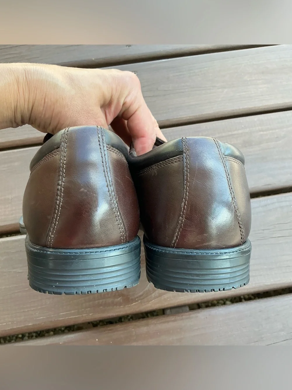 Mens ROCKPORT genuine leather dress loafers 🤎 NWOT